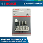 Bosch Nutsetter 6,8,10 and quick change bits holder pack